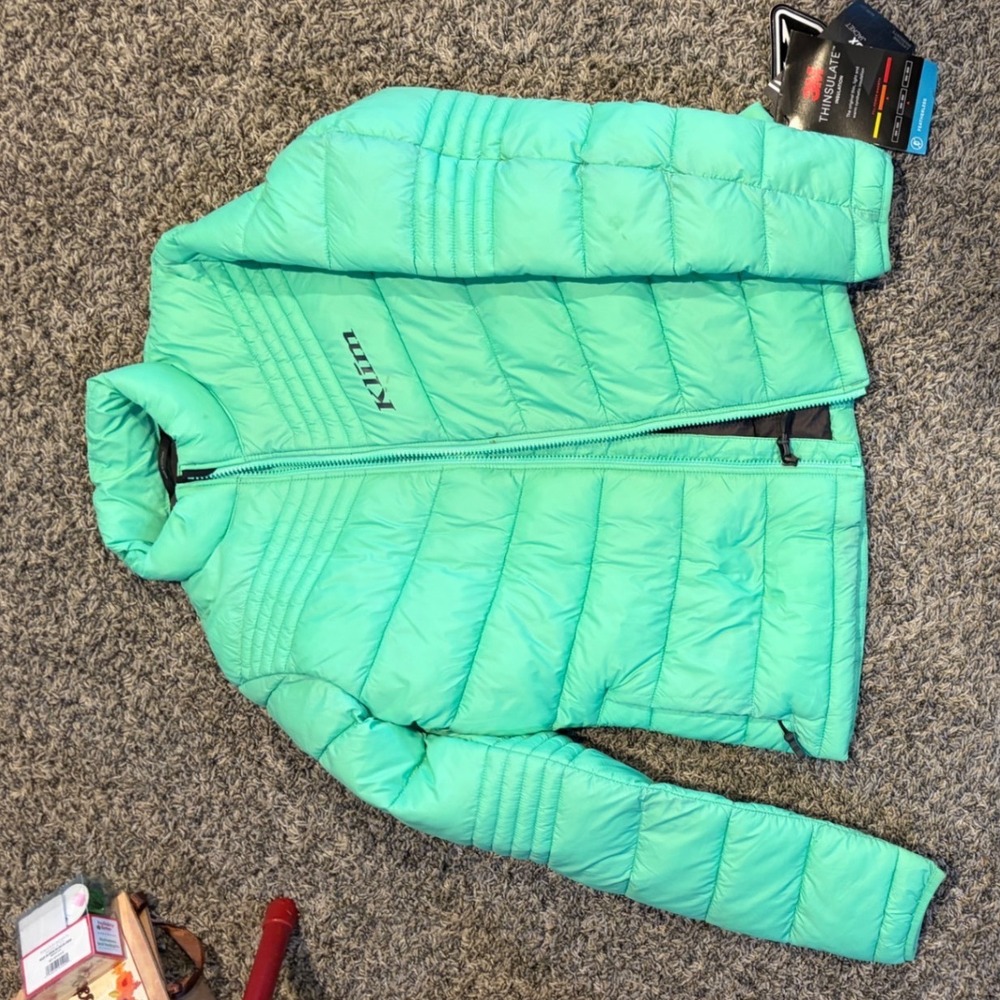 Klim Flux Jacket Womens Small Mint Green 3M Thinsulate Puffer Coat 4038-001 NWT